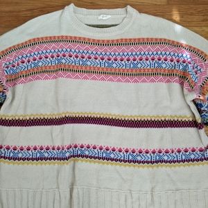 Beautiful colorful sweater with stripe details